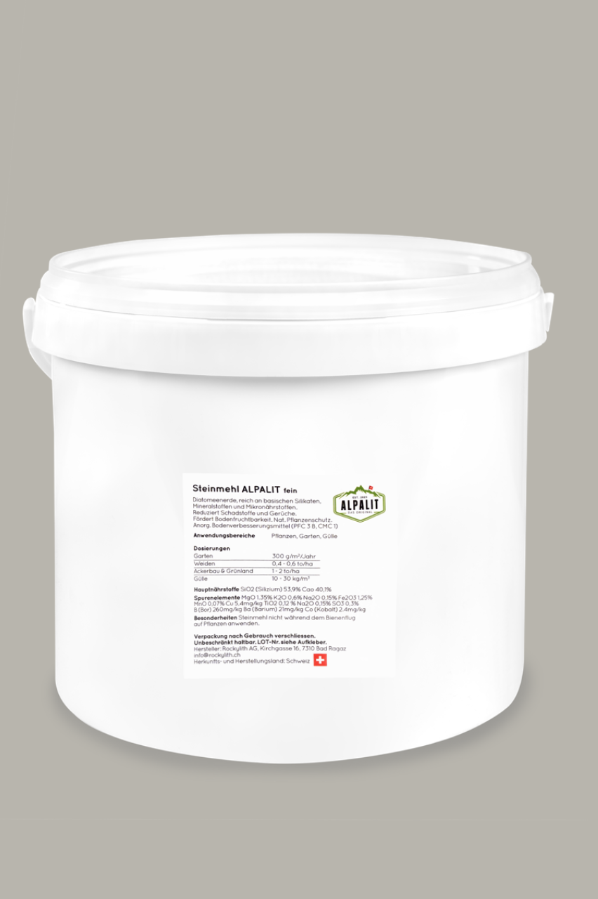 Steinmehl ALPALIT fein 6 kg Eimer