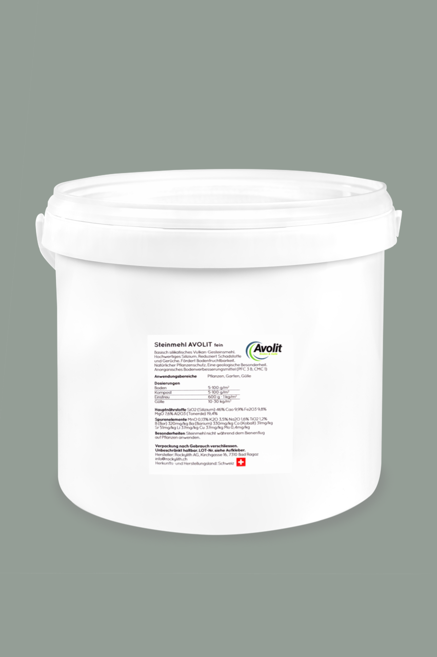 Steinmehl AVOLIT fein 12 kg Eimer