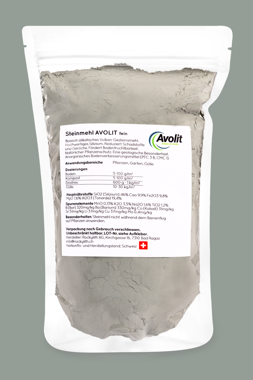 Steinmehl AVOLIT fein 0,5 kg Beutel
