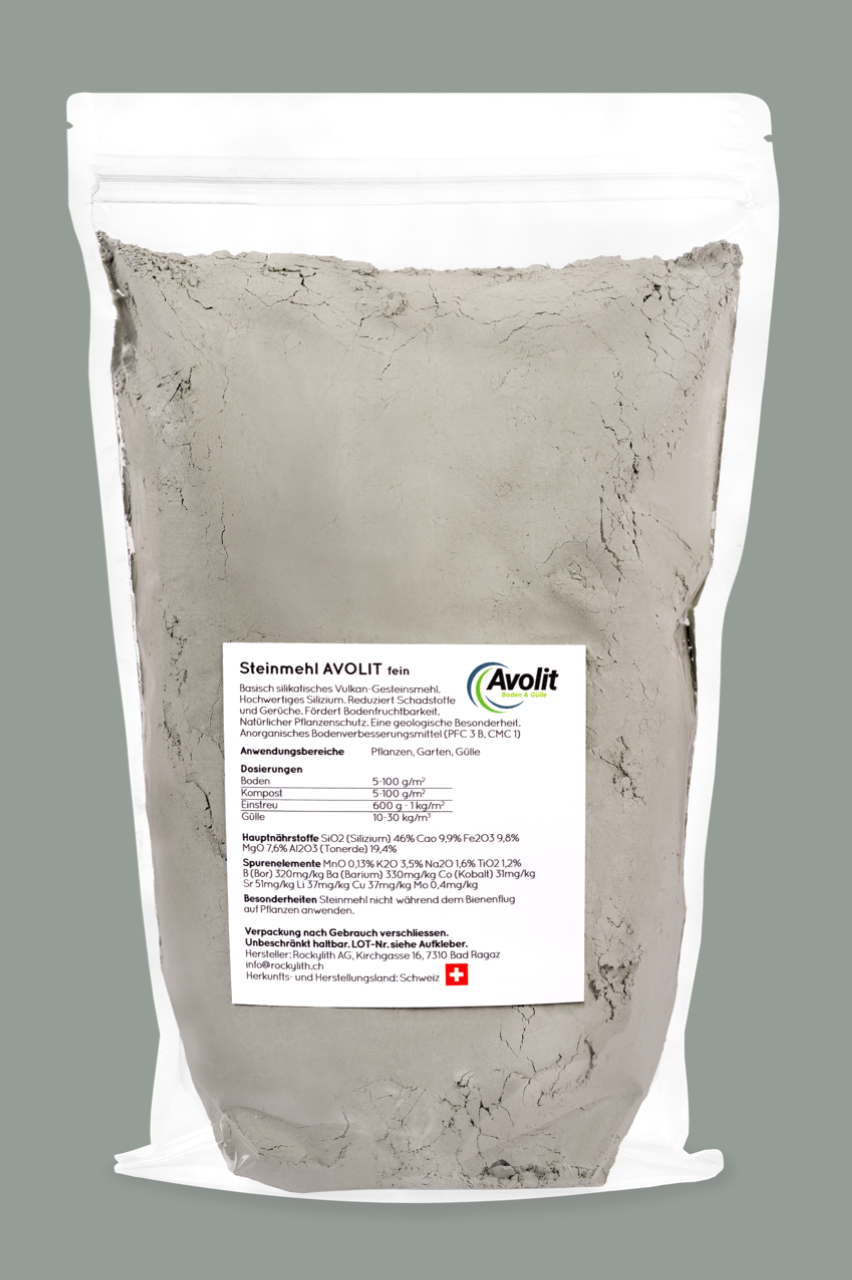 Steinmehl AVOLIT fein 1 kg Beutel